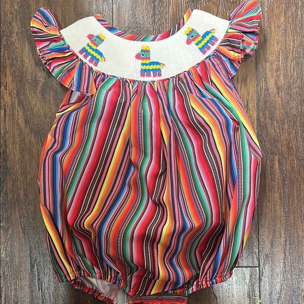 Colorful Striped Kids One Piece